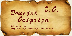 Danijel Očigrija vizit kartica